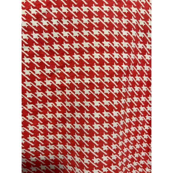 Vintage red and white Houndstooth button down dress from Italy - Picture 4 of 4